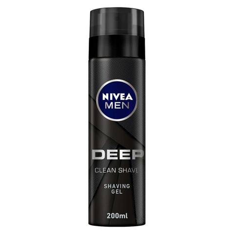 Nivea Men Black Charcoal Shave Gel Deep Clean - 200 Ml