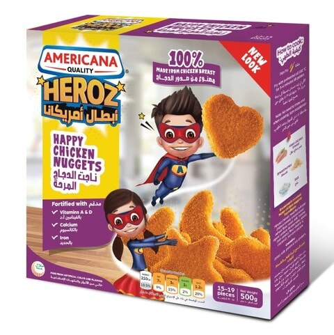 Americana Heroz Happy Chicken Nuggets 500g