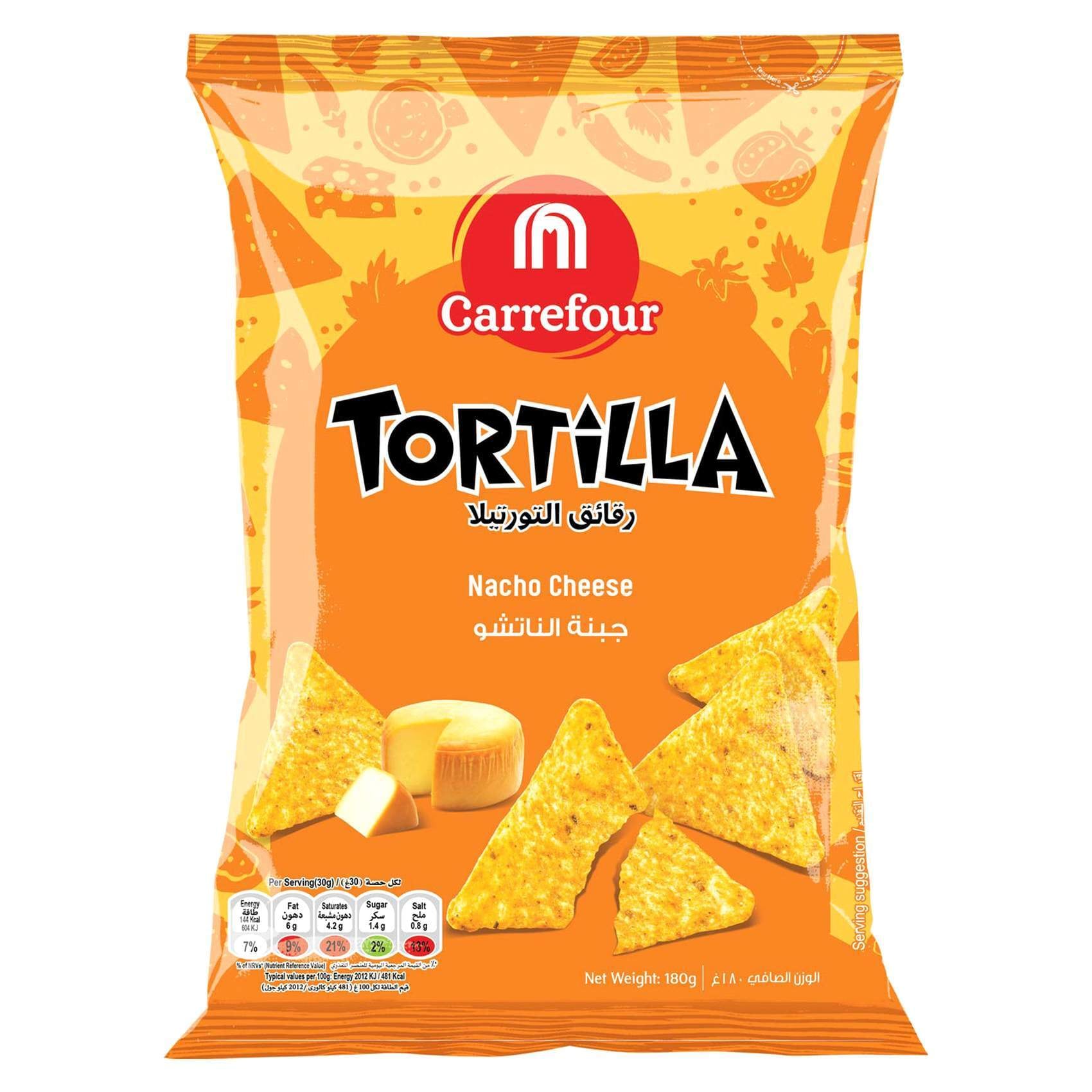Chips Tortilla goût fromage - Leader Price - 150g