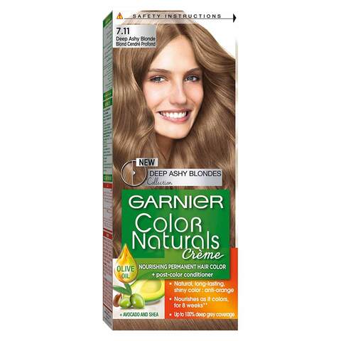 Buy Garnier Color Naturals Creme Hair Color - 7.11 Deep Ashy Blonde in Egypt