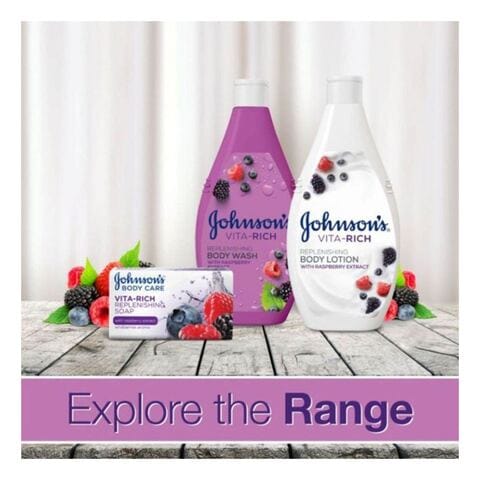 Johnson&#39;s Body Wash - Vita-Rich Replenishing Raspberry Extract 400ml