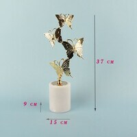 ZK Flying Butterfly Copper Decoration, living room cabinet decoration, creative home simple modern European arts and crafts.