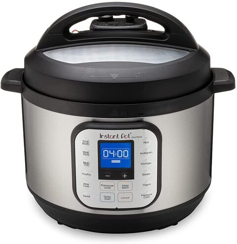 
Instant Pot Duo Nova, 7 in 1, Electric Pressure Cooker, 9.5 Liters (10 Quarts), 13 One-Touch Cooking Programs, INP-114-0005-01-GC, Black &amp; stainless Steel