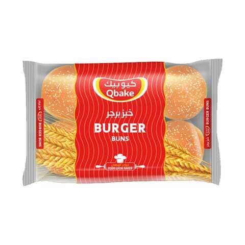 Qbake Buns Burger 6 Pieces, 420g