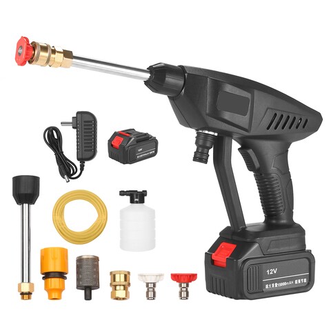 Buy Generic-12V Portable High Pressure Washer Machine 15A 30Bar Cordless  Washer Gun With Foam Generator Nozzle Water Pump Auto Garden Sprayer  Handheld Wireless Pressure Washer Online - Shop Automotive on Carrefour UAE