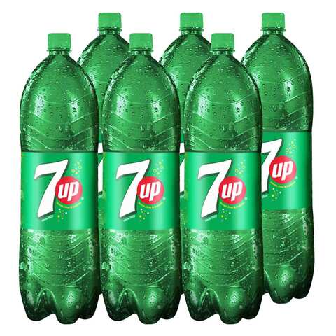 Buy 7UP, Carbonated Soft Drink, Plastic Bottle, 2.20L x 6 in Saudi Arabia