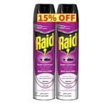 Buy Raid Multi Insect Killer Odorless Aerosol Spray Twin pack with 15% OFF 300ml in Saudi Arabia
