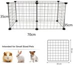 اشتري Naor 6 Panels Pet Playpen, Diy Small Animal Cage For Guinea Pigs, Puppy | Pet Products Portable Metal Wire Yard Fence (6 Panels) في الامارات