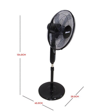Buy Nobel Stand Fan Black 16 Fan Blade 3 Blades Nf140 Online Shop Electronics Appliances On Carrefour Uae