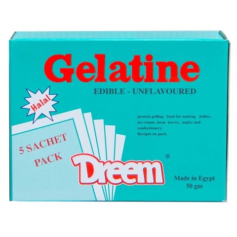 Dreem  Unflavored Gelatin Mix Powder 5g x 5 Sachet Pack