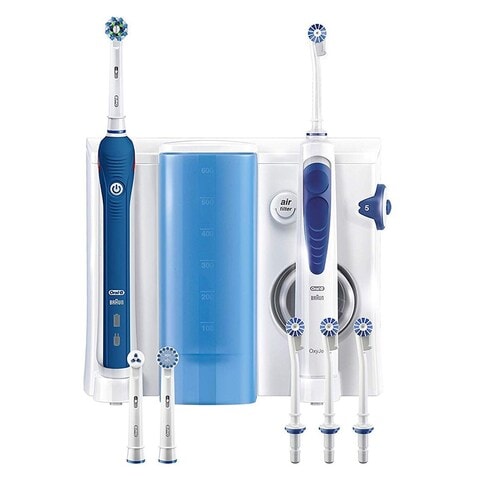 Oral-B Oxyjet Professional Cleaning System With Pro 2000 Electric Toothbrush Kit 501.535.2 White