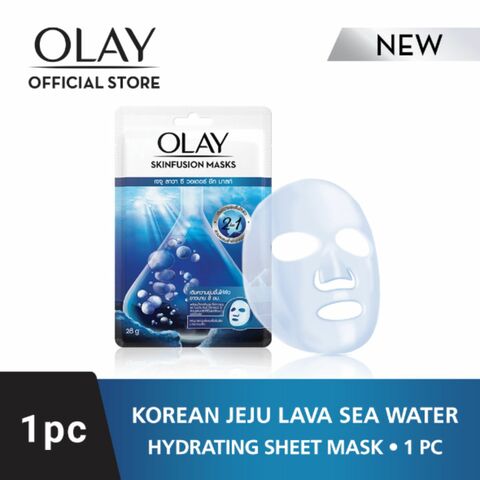 Olay Skin-Fusion Jeju Lava Sea Water Sheet Mask White