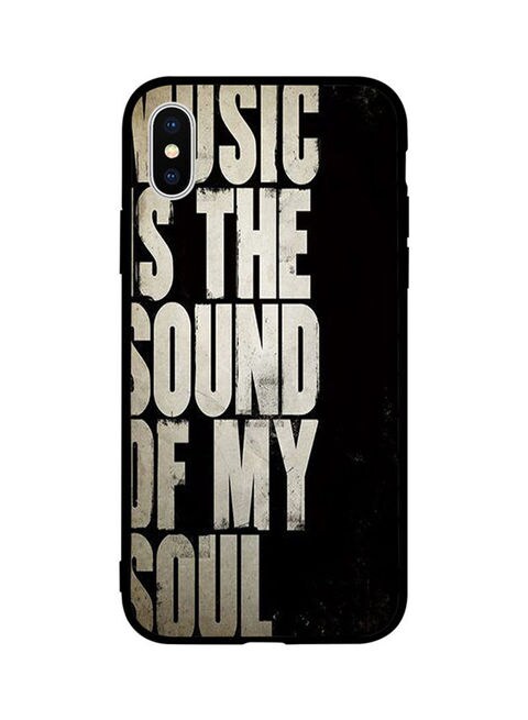 Theodor - Protective Case Cover For Apple iPhone X Music Is The Sound Of Soul