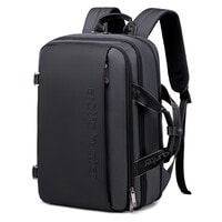 Arctic Hunter Travel Backpack Convertible Top loader 17 Inch Expandable Messenger Bag Water Repellant TSA Friendly Multi Pocket Laptop Bag for Unisex B00540 Grey