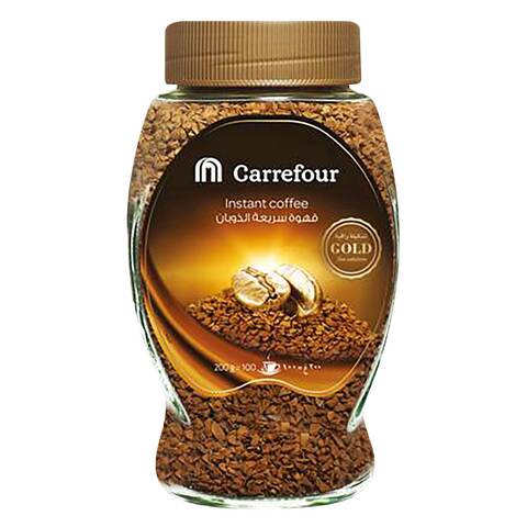 اشتري كارفور قهوه سريعة الذوبان جولد 200 جرام في السعودية
