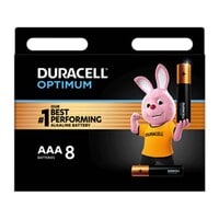 Duracell Optimum AAA Battery Multicolour Pack of 8