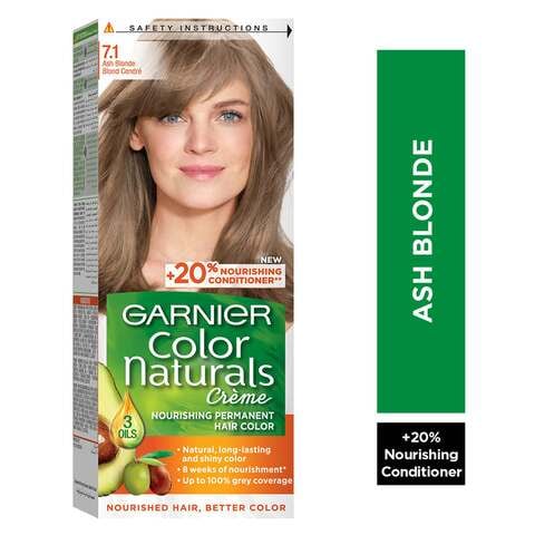 Garnier Color Naturals Creme Nourishing Permanent Hair Colour 7.1 Ash Blonde