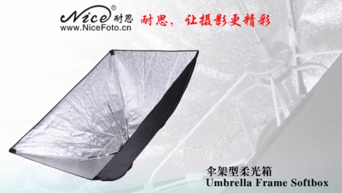 Nicefoto Umbrella Frame Softbox With Diffuser Usb-K60X60Cm