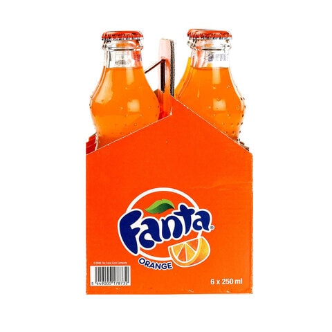 Fanta Orange Non-Returnable Bottle 250ml Pack of 6