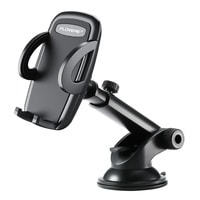 KKmoon -  Windshield Car Phone Holder Dashboard Cell Phone Stand Universal Bracket Black