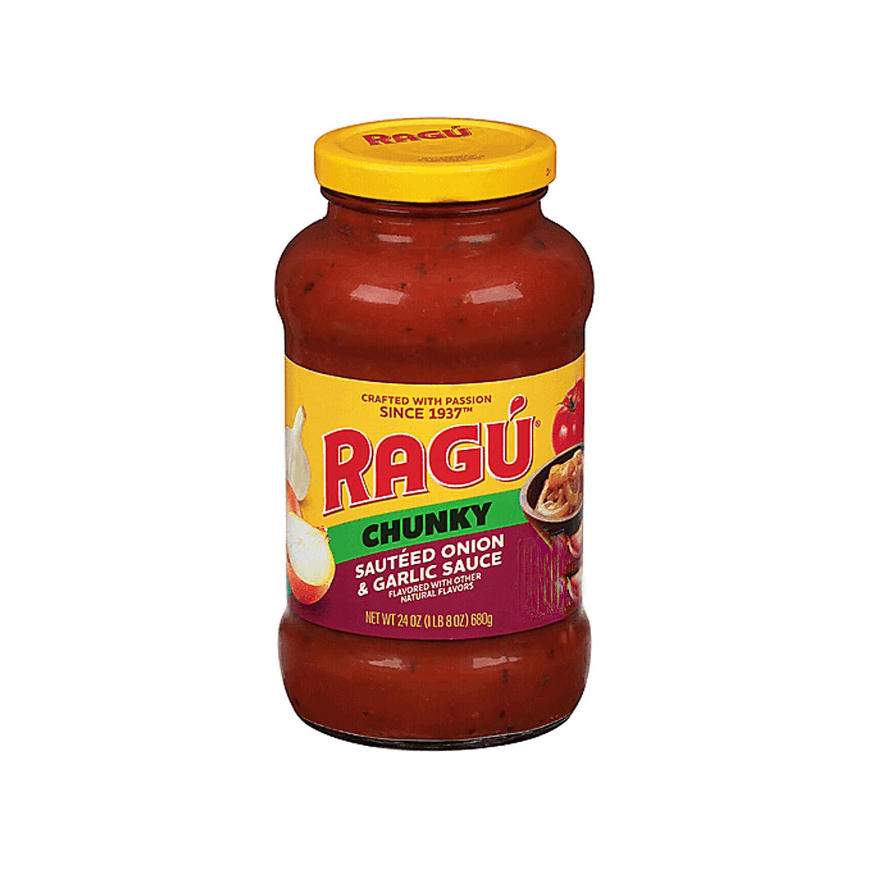 Ragu Pasta Sauce Chunky Onion And Garlic 737g