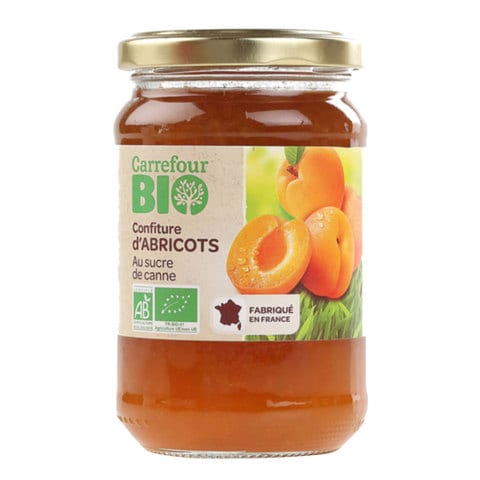 Carrefour Organic Jam Apricot 360g