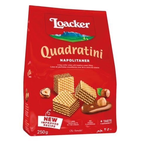 Loacker Quadratini Bite Size Wafer Cookies 250g