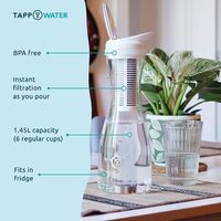 Tapp Water Pitcherpro, Glass Water Filter Jug That Filters Limescale And 80+ Contaminants, Water Filter Jugs And Get Up To 1.45 L Of Filtered Water