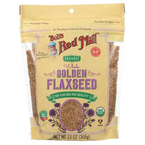 Bob&#39;s Red Mill Organic Gluten Free Golden Flaxseed 368 Gram