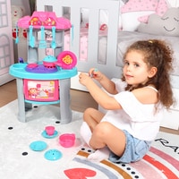 Ogi Mogi Kitchen Play Set for Kids, 26 Pieces Kitchen Accessories, Pretend Role Play Cooking Food Sets, Learning Resources Imaginative Culinary Play Toys for Preschool Girls, +3