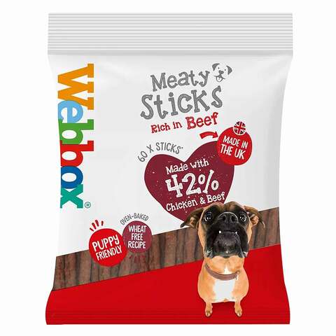 Webbox Dog Food Beef Sticks Meaty 487 Gram