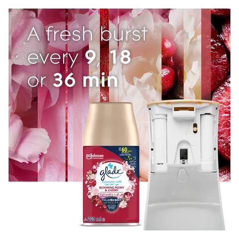 Glade Automatic Spray Refill Blooming Peony &amp;Cherry, 269 ml 1 Refill