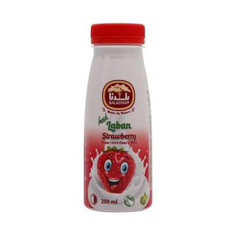 Baladna Fresh Laban Strawberry Flavored 200ml