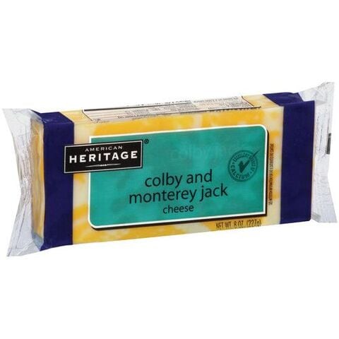 Heritage Natural Colby &amp; Monterey Jack Cheese 227 gr