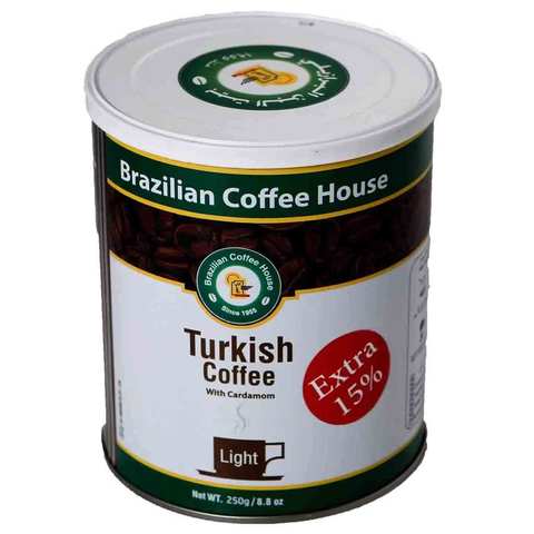 قهوة برازيلي تركية لايت مع هيل 250 غرام
