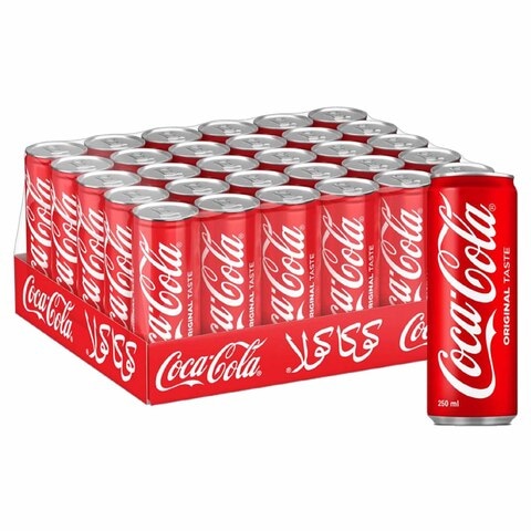 Coca Cola Original Soft Drink 250ml x Pack of 30 price in Kuwait ...