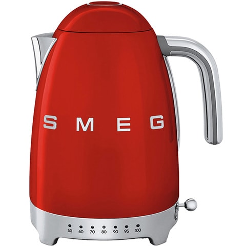 Smeg Stainless Steel Kettle 3000W KLF04RDUK Red