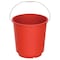 Cosmoplast Round Plastic Bucket With Lid Red 17L