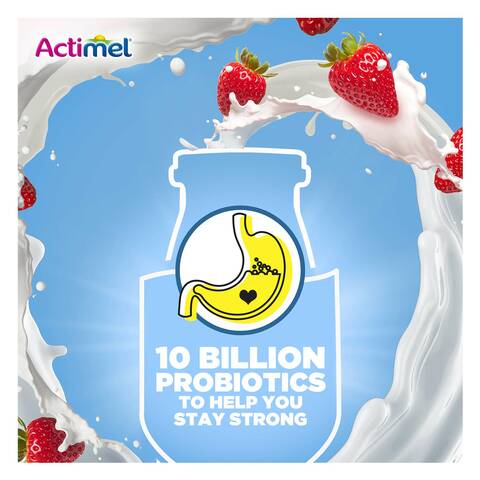 Actimel Strawberry 93ml Pack of 4