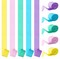 Party Time 5 Rolls Pastel Party Crepe Paper Streamers Colorful Rainbow Party Crepe Paper Hanging Decorations for Birthday Wedding Festival Party Supplies