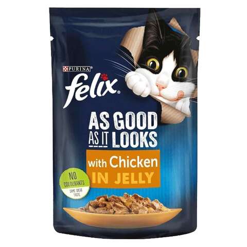 بورينا فليكس ويت طعام قطط دجاج في جيلي 85 غرام
