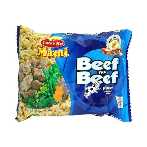 Lucky Me Instant Noodles With Beef Flavour 55g