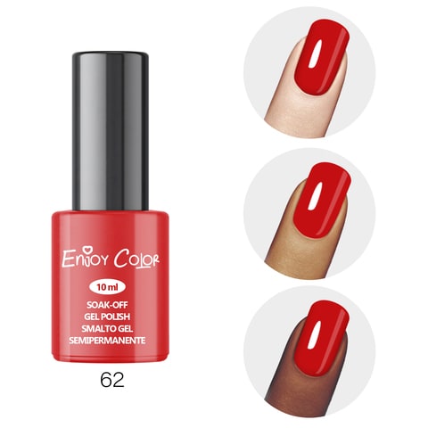 اشتري ENJOY COLOR Gel nail Polish Classic Collection | Soak Off Gel nail Polish| Nail Art Manicure Gel nail Polish|Big Red في الامارات