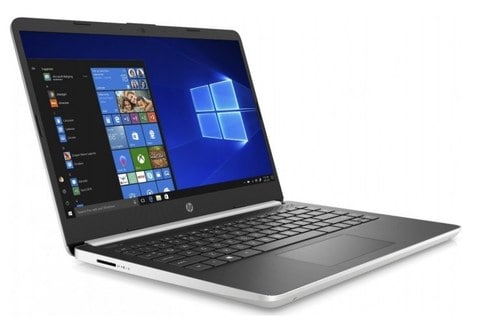 HP Notebook 14-DQ1039WM Laptop, Core i5-1035G1, 8GB RAM, 256GB SSD, 16GB Optane Intel UHD Graphics, 14&quot; Screen, Windows 10 Home, Silver