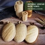 اشتري Lavish Sponge Exfoliating Body Scrubber (3 Pack), Made With Eco-Friendly And Biodegradable Shower Luffa Sponge, Loofah For Women And Men, Beige في الامارات