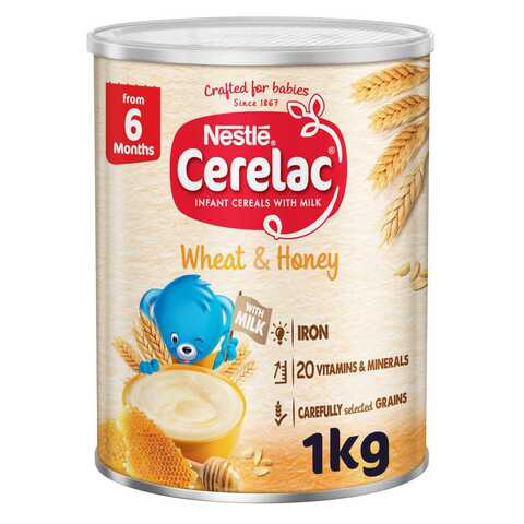 Buy Nestle Cerelac Infant Cereal  Wheat  Honey 1kg in UAE