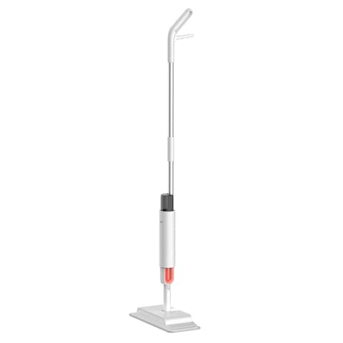 Deerma TB900 2 in1 Smart Cordless Handheld Rotatable Sweeper With Water Spraying Mop Floor Cleaner   230ml Dustbin   0.28 L Water Tank   360 Rotation - White