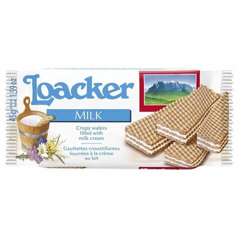 Loacker Milk Wafer - 45 gram