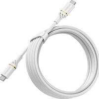 OtterBox USB-C to USB-C PD Cable 3 Meters - Durable, Tangle-Free, High Speed Charging &amp; Sync Cable 3 Amp, for MacBook, iPad Pro, Samsung, Nintendo Wii &amp; other USB-C enabled devices - White