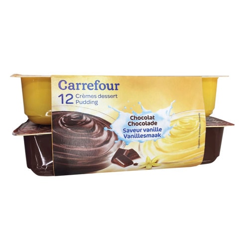 Carrefour Vanilla Chocolate Pudding 125g Pack of 12